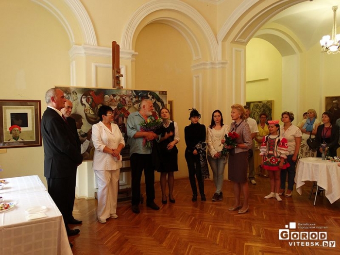 Открытие выставки Павла Поп на Славянском Базаре 2015 в Витебске