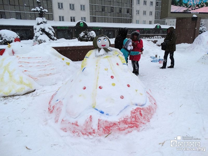 День Снега на Площади Победы