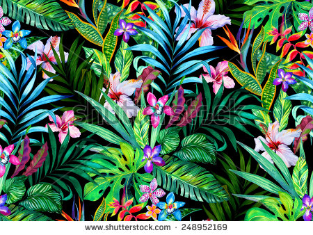 stock-photo-amazing-seamless-tropical-pattern-exotic-hibiscus-and-palm-design-for-fashion-or-interior-flower-248952169