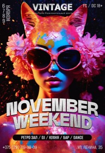 NOVEMBER WEEKEND 18+