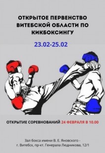 Открытое Первенство Витебской области по кикбоксингу