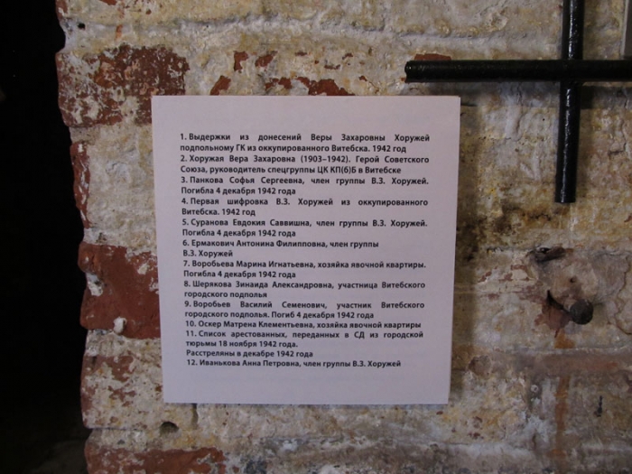 Материалы по оккупационному режиму и группе Веры Хоружей