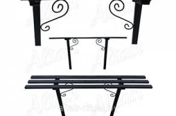 Скамейка на кладбище металлическая 1000 мм
