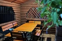 Уютный домик в русском стиле с мангальной зоной