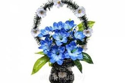 Корзина ритуальная К-3 Фиалка h-80 см