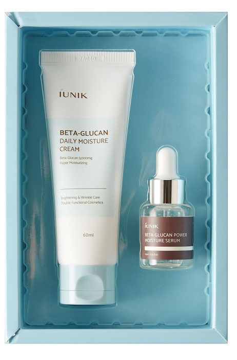 Увлажняющий набор для сухой кожи IUNIK Beta Glucan Edition Skin Care Set (60 мл+15 мл)