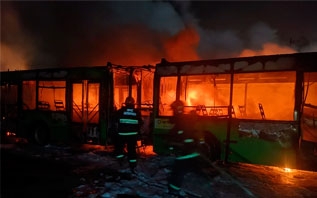 Три городских автобуса сгорело в витебском Автопарке №1 – ведется следствие