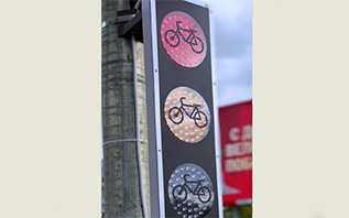 Первый велосветофор появился в Витебске